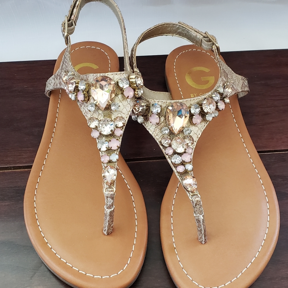 Guess Rhinestone SANDLES. New - Picture 2 of 6